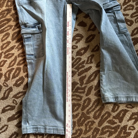 VERVET high rise Dixie utility/cargo jeans plus size Womens 20W light wash 90’s - Picture 15 of 16